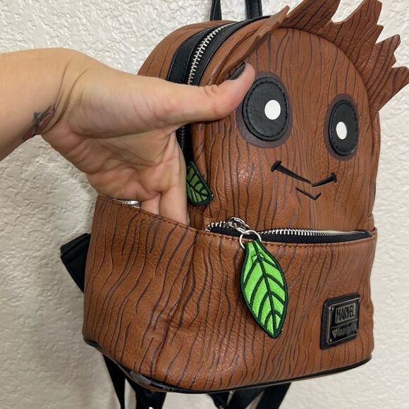 LOUNGEFLY X MARVEL GROOT MINI BACKPACK - Picture 10 of 13